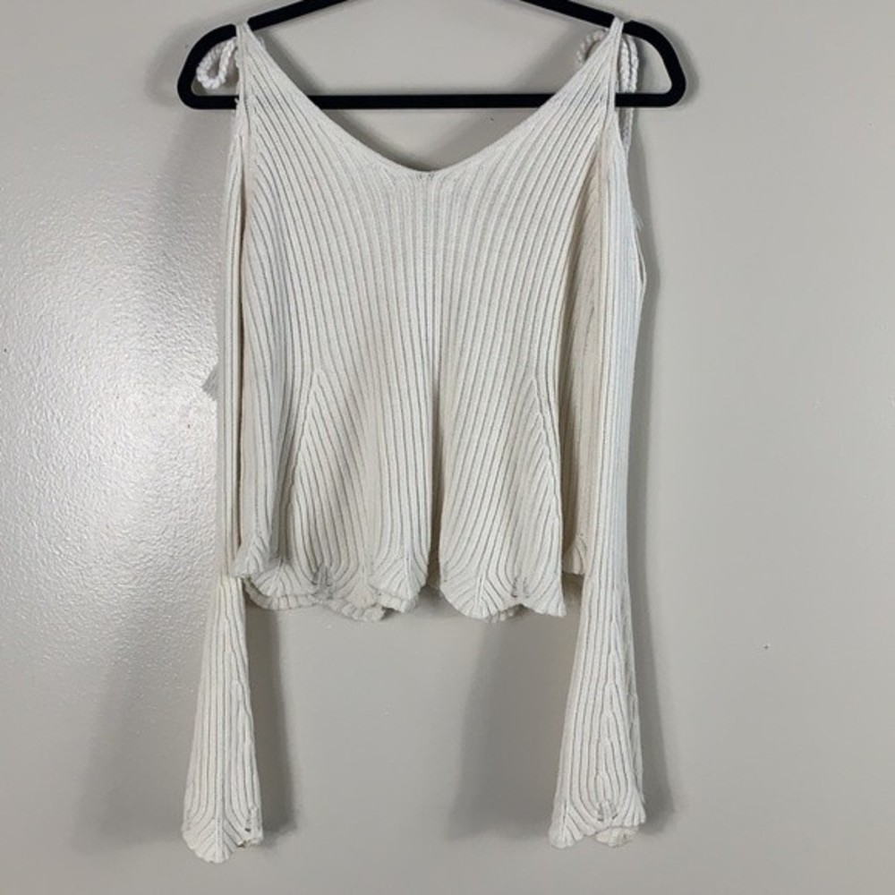 L.A Hearts Women's tan long sleeve top size S
